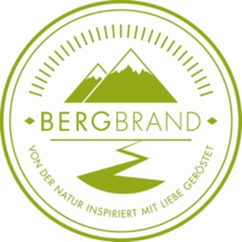 BERGBRAND VON DER NATUR INSPIRIERT MIT LIEBE GERÖSTET Logo (DPMA, 05.05.2014)