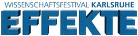 WISSENSCHAFTSFESTIVAL KARLSRUHE EFFEKTE Logo (DPMA, 10.09.2015)