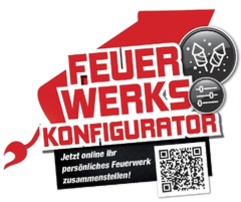 FEUERWERKS KONFIGURATOR Jetzt online ihr persönliches Feuerwerk zusammenstellen! Logo (DPMA, 09.10.2018)