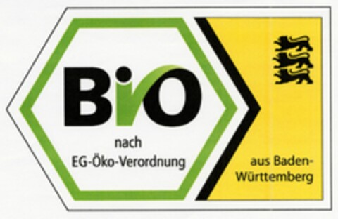 BiO nach EG-Öko-Verordnung aus Baden-Württemberg Logo (DPMA, 10.09.2003)