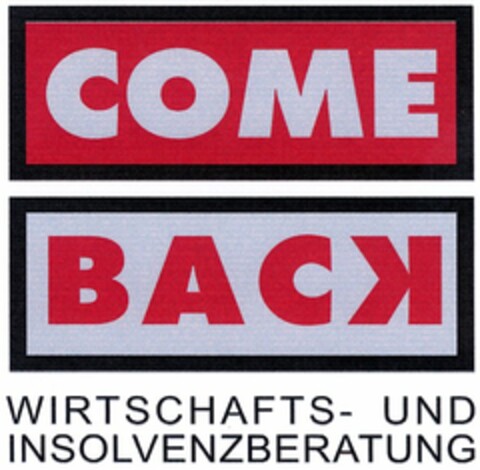 COMEBACK WIRTSCHAFTS- UND INSOLVENZBERATUNG Logo (DPMA, 28.06.2004)