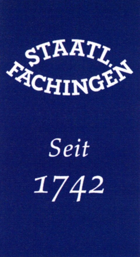STAATL. FACHINGEN Seit 1742 Logo (DPMA, 23.07.2005)
