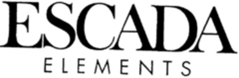 ESCADA ELEMENTS Logo (DPMA, 09/08/1995)