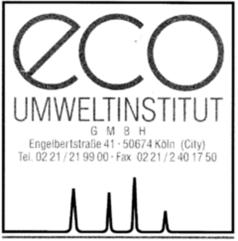 eco UMWELTINSTITUT GMBH Logo (DPMA, 04.06.1996)