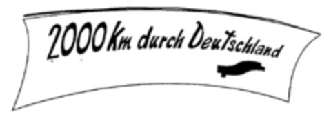 2OOO Km durch Deutschland Logo (DPMA, 04/09/1998)