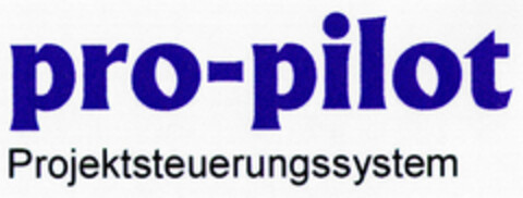 pro-pilot Projektsteuerungssystem Logo (DPMA, 17.12.1998)