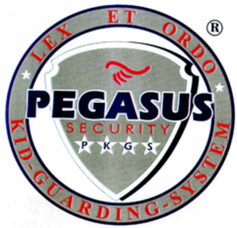 PEGASUS SECURITY PKGS KID-GUARDING-SYSTEM Logo (DPMA, 19.06.1999)