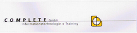 COMPLETE GmbH Informationstechnologie + Training Logo (DPMA, 22.07.1999)