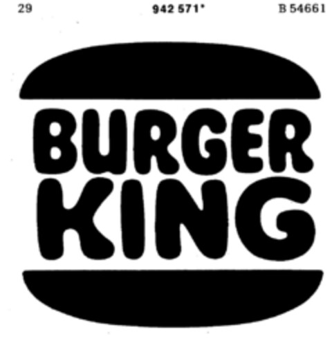 BURGER KING Logo (DPMA, 22.07.1975)