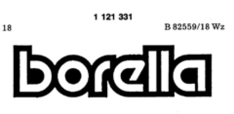 borella Logo (DPMA, 26.08.1987)