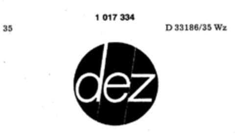 dez Logo (DPMA, 02.04.1979)