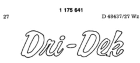 Dri-Dek Logo (DPMA, 08/31/1990)