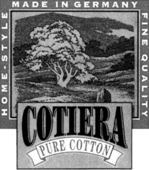 COTIERA PURE COTTON Logo (DPMA, 12/10/1992)