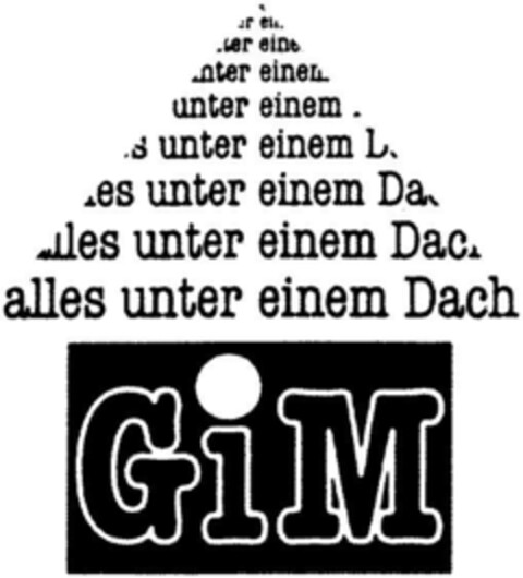 GiM alles unter einem Dach Logo (DPMA, 11.09.1991)