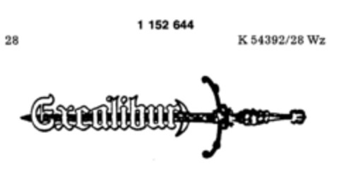 Excalibur Logo (DPMA, 06.05.1989)