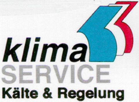 klima SERVICE Kälte & Regelung Logo (DPMA, 29.02.1992)