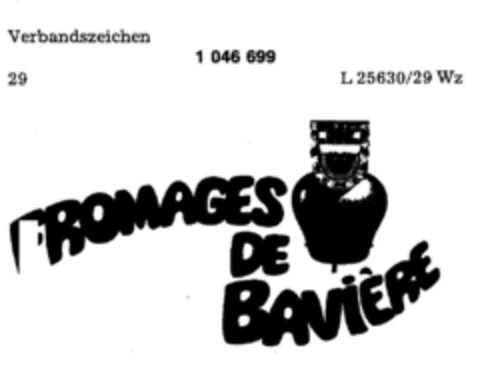 FROMAGES DE BAViERE Logo (DPMA, 03/10/1982)