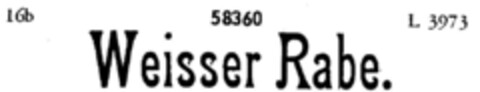Weisser Rabe. Logo (DPMA, 11/09/1901)