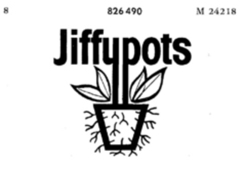 Jiffypots Logo (DPMA, 24.03.1965)