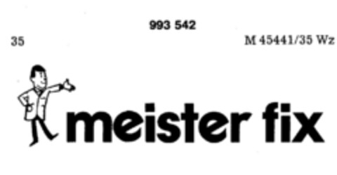 meister fix Logo (DPMA, 02.04.1979)
