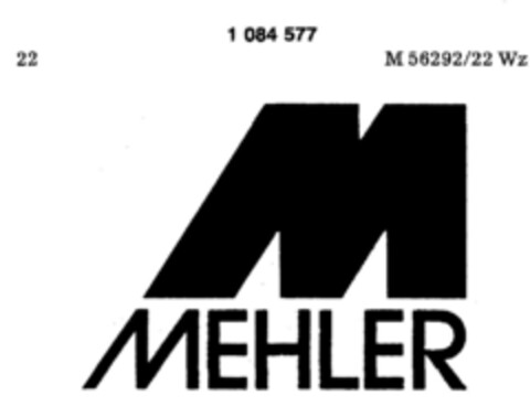 MEHLER Logo (DPMA, 13.03.1985)