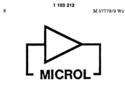 MICROL Logo (DPMA, 14.12.1985)