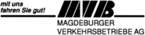 MVB MAGDEBURGER VERKEHRSBETRIEBE AG Logo (DPMA, 31.03.1994)