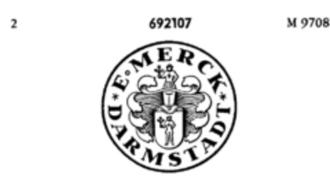 E MERCK DARMSTADT Logo (DPMA, 04/29/1955)