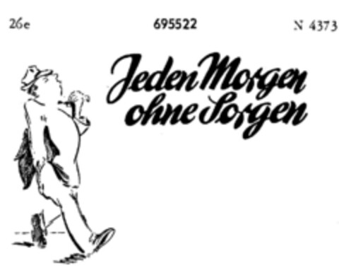 Jeden Morgen ohne Sorgen Logo (DPMA, 24.01.1956)