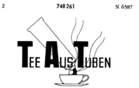 TEE AUS TUBEN Logo (DPMA, 03.02.1960)