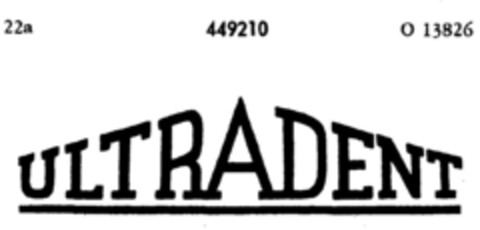 ULTRADENT Logo (DPMA, 16.06.1932)