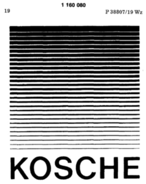 KOSCHE Logo (DPMA, 11/17/1989)