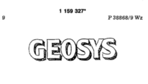 GEOSYS Logo (DPMA, 06.12.1989)