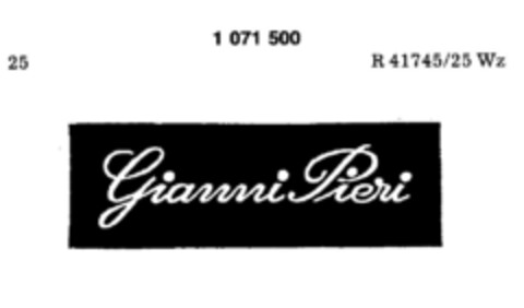 Gianni Pieri Logo (DPMA, 22.02.1984)