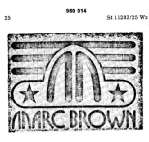 MARC BROWN Logo (DPMA, 10.06.1977)