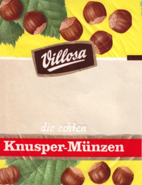 Villosa die echten Knusper-Münzen Logo (DPMA, 03.09.1969)