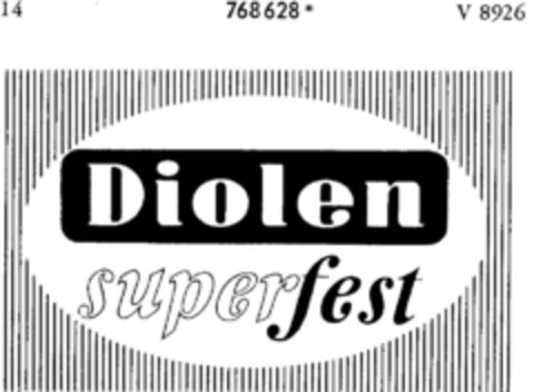 Diolen superfest Logo (DPMA, 10.11.1962)