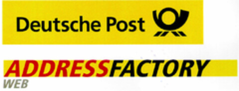 Deutsche Post ADDRESSFACTORY WEB Logo (DPMA, 08/24/2000)