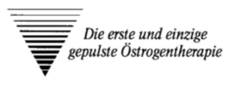 Die erste und einzige gepulste Östrogentherapie Logo (DPMA, 05.04.2001)