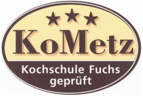 KoMetz Kochschule Fuchs geprüft Logo (DPMA, 25.01.2008)