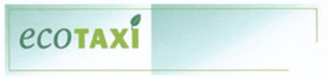 ecoTAXI Logo (DPMA, 22.09.2010)