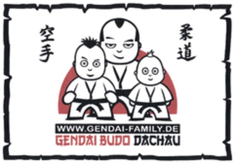 www.GENDAI-FAMILY.DE GENDAI BUDO DACHAU Logo (DPMA, 09/13/2011)