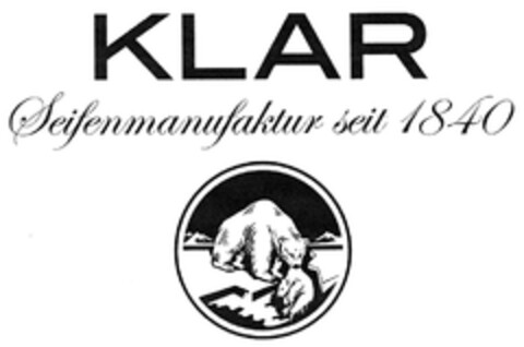 KLAR Seifenmanufaktur seit 1840 Logo (DPMA, 23.03.2012)