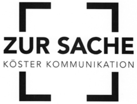 ZUR SACHE KÖSTER KOMMUNIKATION Logo (DPMA, 30.07.2014)