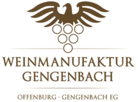 WEINMANUFAKTUR GENGENBACH OFFENBURG GENGENBACH EG Logo (DPMA, 30.03.2016)