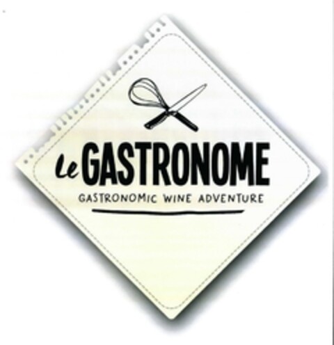 le GASTRONOME GASTRONOMIC WINE ADVENTURE Logo (DPMA, 20.07.2016)