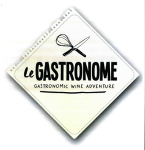 le GASTRONOME GASTRONOMIC WINE ADVENTURE Logo (DPMA, 07/20/2016)