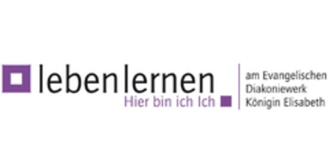 leben lernen am Evangelischen Diakoniewerk Königin Elisabeth Hier bin ich Ich Logo (DPMA, 25.05.2016)