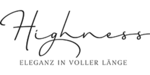 Highness ELEGANZ IN VOLLER LÄNGE Logo (DPMA, 04.05.2017)