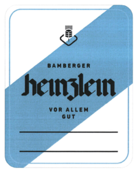 BAMBERGER heinzlein VOR ALLEM GUT Logo (DPMA, 01/20/2020)